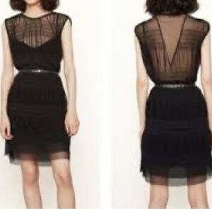 NWT Maje Black Rolane Dress Size 3/L